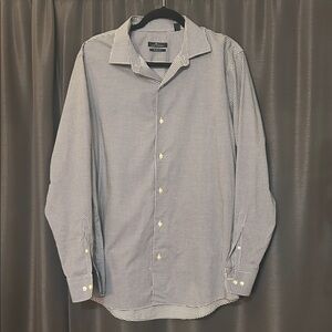 Marc Anthony Black and White Checkered Button Down Shirt